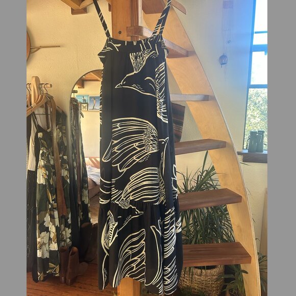 Vanessa Virginia Bird Maxi from Anthropologie Size 2 petite - Picture 3 of 3
